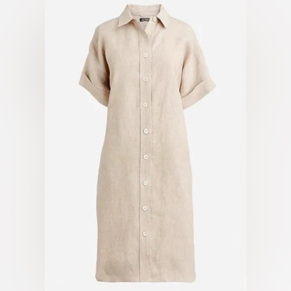 🆕 J. Crew Capitaine Shirtdress in Linen. Size XXL. New with tags. - Picture 6 of 9
